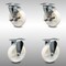 Service Caster 5 Inch SS Nylon Wheel Swivel Top Plate Caster Set with 2 Brake 2 Rigid SCC SCC-SS20S514-NYS-TLB-2-R-2 - alternate 1